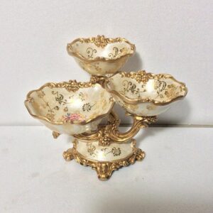 ΟΡΝΤΕΒΙΕΡΑ ΠΟΛΥΡΕΖΙΝ ΜΠΕΖ - ΧΡΥΣΗ 32x20x26cm