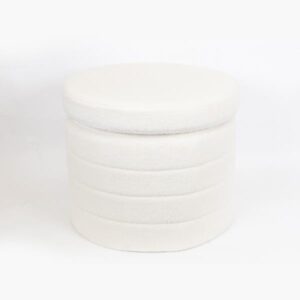 ΣΚΑΜΠΟ ΒΕΛΟΥΔΟ ΛΕΥΚΟ ΑΝΑΔΙΠΛΟΥΜΕΝΟ 56x56x45cm