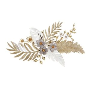 ΔΙΑΚΟΣΜΗΤΙΚΟ ΤΟΙΧΟΥ ΛΟΥΛΟΥΔΙΑ ΜΕΤΑΛΛΙΚΟ ΧΡΥΣΟ - ΛΕΥΚΟ - ΓΚΡΙ 85.5x6x50.5cm