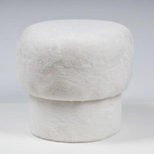 ΣΚΑΜΠΟ ΒΕΛΟΥΔΟ ΛΕΥΚΟ 46x46x43cm