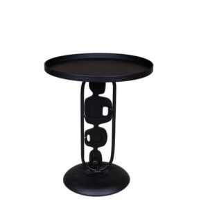 ΤΡΑΠΕΖΙ BOHΘΗΤΙΚΟ ΜΕΤΑΛΛΙΚΟ ΜΑΥΡΟ 50x50x60cm