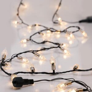 ΣΕΙΡΑ, 200 LED 5mm, VINTAGE ΔΙΑΚΟΣΜΗΤΙΚΟ 1.2mm, 31V ΜΕΤΑΣΧΗΜΑΤΙΣΤΗ, 4 ΕΠΕΚΤΑΣΕΙΣ ΕΩΣ 3 ΣΕΤ, ΠΡΑΣΙΝΟ PVC ΚΑΛΩΔΙΟ, ΘΕΡΜΟ ΛΕΥΚΟ LED ΑΝΑ 5cm, ΠΡΟΕΚΤΑΣΗ ΠΑΡΟΧΗΣ 3m, IP44