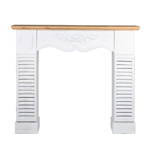 ΔΙΑΚΟΣΜΗΤΙΚΟ ΤΖΑΚΙ ΞΥΛΙΝΟ ΛΕΥΚΟ - ΦΥΣΙΚΟ 115x25x101cm