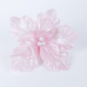 ΜΑΝΩΛΙΑ, ΡΟΖ ΙΡΙΔΙΖΟΥΣΑ, ΜΕ ΛΕΥΚΕΣ ΠΕΡΛΕΣ, 23x15cm