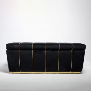 ΤΑΜΠΟΥΡΕ ΒΕΛΟΥΔΟ ΜΑΥΡΟ ΜΕ ΑΠΟΘΗΚΕΥΤΙΚΟ ΧΩΡΟ 126x45x47cm