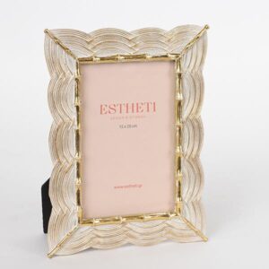 ΚΟΡΝΙΖΑ (15x20) ΠΟΛΥΡΕΣΙΝ ΧΡΥΣΗ - ΓΚΡΙ 20.5x1.5x25.5cm