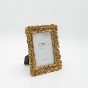 ΚΟΡΝΙΖΑ ΑΝΑΓΛΥΦΗ ME ΛΟΥΛΟΥΔΙΑ(10x15) ΑΝΤΙΚΕ ΧΡΥΣΗ 16x2x21cm