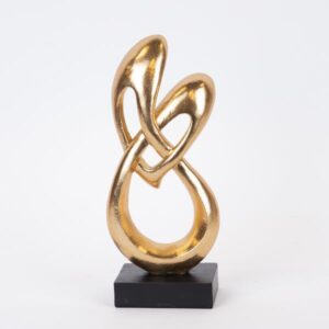 ΔΙΑΚΟΣΜΗΤΙΚΟ ΓΛΥΠΤΟ ΚΑΡΔΙΑ ΧΡΥΣΟ-ΜΑΥΡΟ 11.2x7x27cm