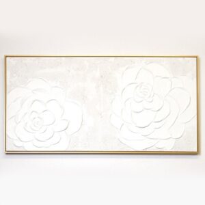 ΠΙΝΑΚΑΣ ΚΑΜΒΑΣ ΛΟΥΛΟΥΔΙΑ ΛΕΥΚΟΣ 120x3.5x60cm