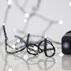 ΣΕΙΡΑ, 180 LED 3mm, 31V ΜΕΤΑΣΧΗΜΑΤΙΣΤΗ, 8 ΠΡΟΓΡΑΜΜΑΤΑ & ΜΝΗΜΗ, ΠΡΑΣΙΝΟ PVC ΚΑΛΩΔΙΟ, ΛΕΥΚΟ LED ΑΝΑ 5cm, ΠΡΟΕΚΤΑΣΗ ΠΑΡΟΧΗΣ 3m, ΙΡ44