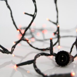 ΣΕΙΡΑ, 100 LED 3mm, 31V ΜΕΤΑΣΧΗΜΑΤΙΣΤΗ, 4 ΕΠΕΚΤΑΣΕΙΣ ΕΩΣ 3 ΣΕΤ, ΠΡΑΣΙΝΟ PVC ΚΑΛΩΔΙΟ, ΚΟΚΚΙΝΟ LED ΑΝΑ 5cm, ΠΡΟΕΚΤΑΣΗ ΠΑΡΟΧΗΣ 3m, ΙΡ44