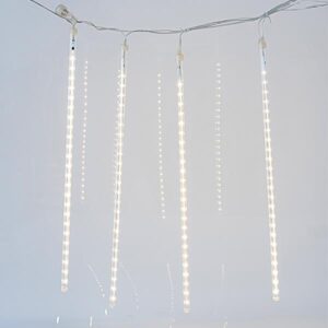 SNOWDROP, 240 LED, ΜΕΤΑΣΧΗΜΑΤΙΣΤΗ, 4 ΕΠΕΚΤΑΣΕΙΣ ΕΩΣ 3 ΣΕΤ, ΔΙΑΦΑΝΟ PVC ΚΑΛΩΔΙΟ, 5 ΣΩΛΗΝΕΣ 50cm ΜΕ ΘΕΡΜΟ ΛΕΥΚΟ LED, ΠΡΟΕΚΤΑΣΗ ΠΑΡΟΧΗΣ 5m, IP44