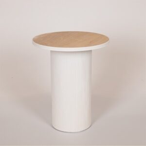 ΤΡΑΠΕΖΙ BOHΘΗΤΙΚΟ ΜΕΤΑΛΛΟ-ΞΥΛΟ ΛΕΥΚΟ 46x46x56cm