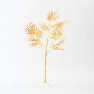 ΧΡΥΣΟΣ ΦΟΙΝΙΚΑΣ 1,2m, ΜΕΤΑΣΧΗΜΑΤΙΣΤΗΣ, 80 ΘΕΡΜΑ ΛΕΥΚΑ MINI LED, ΠΡΟΕΚΤΑΣΗ ΠΑΡΟΧΗΣ 3m, IP44