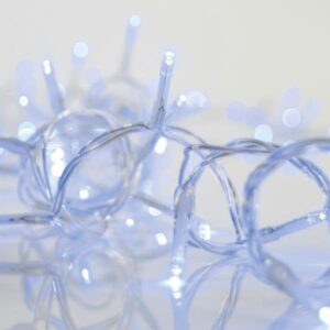 ΚΟΥΡΤΙΝΑ, 240 LED 3mm, 31V ΜΕΤΑΣΧΗΜΑΤΙΣΤΗ, 4 ΕΠΕΚΤΑΣΕΙΣ ΕΩΣ 3 ΣΕΤ, ΔΙΑΦΑΝΟ PVC ΚΑΛΩΔΙΟ, ΜΠΛΕ LED (H100 x W200cm, 20 ΣΕΙΡΕΣ x 12 LED), ΠΡΟΕΚΤΑΣΗ ΠΑΡΟΧΗΣ 3m, ΙΡ44