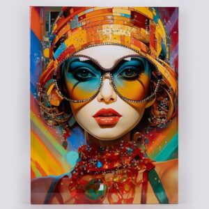 ΠΙΝΑΚΑΣ ΚΑΜΒΑΣ ΓΥΝΑΙΚΑ ΓΥΑΛΙΑ ΠΟΛΥΧΡΩΜΟΣ 60x2.5x80cm