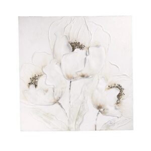 ΠΙΝΑΚΑΣ ΛΟΥΛΟΥΔΙA ΛΕΥΚΟ-ΚΑΦΕ 80x3x80cm