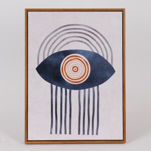 ΠΙΝΑΚΑΣ ΚΑΜΒΑΣ ΣΧΕΔΙΑ ΜΠΛΕ - ΛΕΥΚΟΣ - ΜΠΕΖ 30x40cm