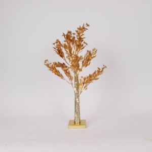 ΧΡΥΣΟ ΔΕΝΤΡΟ ΜΕ ΜΠΟΥΜΠΟΥΚΙΑ 60cm, ΜΠΑΤΑΡΙΑΣ 3xAA, TIMER, 40 ΘΕΡΜΑ ΛΕΥΚΑ MINI LED, IP20