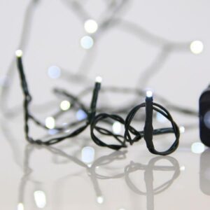 ΣΕΙΡΑ, 180 LED 3mm, 31V ΜΕΤΑΣΧΗΜΑΤΙΣΤΗ, 8 ΠΡΟΓΡΑΜΜΑΤΑ & ΜΝΗΜΗ, ΠΡΑΣΙΝΟ PVC ΚΑΛΩΔΙΟ, ΛΕΥΚΟ LED ΑΝΑ 5cm, ΠΡΟΕΚΤΑΣΗ ΠΑΡΟΧΗΣ 3m, ΙΡ44