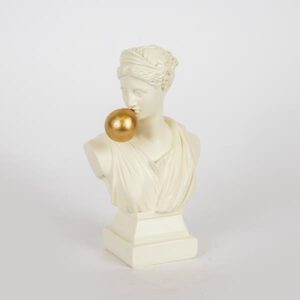 ΔΙΑΚΟΣΜΗΤΙΚΟ ΓΛΥΠΤΟ ΠΡΟΤΟΜΗ ΛΕΥΚΟ-ΧΡΥΣΟ 9x6x16cm