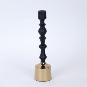 ΚΗΡΟΠΗΓΙΟ ΜΕΤΑΛΛΙΚΟ ΜΑΥΡΟ - ΧΡΥΣΟ 6x6x24cm