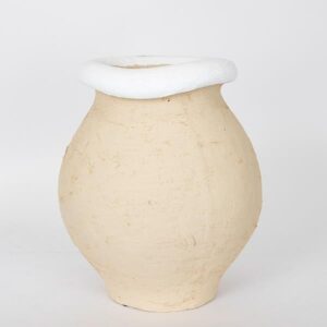 ΠΥΘΑΡΙ ΜΠΕΖ - ΛΕΥΚΟ 28x28x33.5 cm