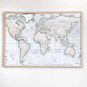 ΠΙΝΑΚΑΣ ΜΕ ΠΛΑΙΣΙΟ ΥΦΗΛΙΟΣ KΡΕΜ - ΜΠΕΖ - ΠΡΑΣΙΝΟΣ 70x3x50cm