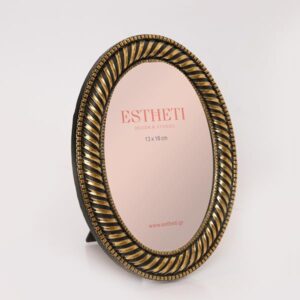 ΚΟΡΝΙΖΑ (13x18) ΠΟΛΥΡΕΣΙΝ ΧΡΥΣΗ - ΜΑΥΡΗ 14.6x2x19.2cm