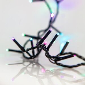 ΣΕΙΡΑ, 300 LED 3mm, 31 ΜΕΤΑΣΧΗΜΑΤΙΣΤΗ, 8 ΠΡΟΓΡΑΜΜΑΤΑ & ΜΝΗΜΗ, ΠΡΑΣΙΝΟ PVC ΚΑΛΩΔΙΟ, OΠΑΛ ΧΡΩΜΑΤΙΣΤΟ LED ΑΝΑ 5cm, ΠΡΟΕΚΤΑΣΗ ΠΑΡΟΧΗΣ 3m, IP45