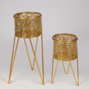 S/2 ΚΑΣΠΩ ΜΕΤΑΛΛΙΚΟ ΧΡΥΣΟ 27x50cm / 21x33cm