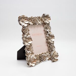 ΚΟΡΝΙΖΑ (10x15) ME ΛΟΥΛΟΥΔΙΑ ΠΟΛΥΡΕΖΙΝ ΑΣΗΜΙ 17.8x2.2x23.2cm