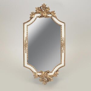 ΚΑΘΡΕΦΤΗΣ ΠΟΛΥΡΕΣΙΝ ΛΕΥΚΟΣ-ΧΡΥΣΟΣ 21x2.5x41cm