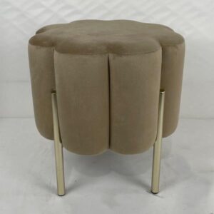 ΣΚΑΜΠΟ ΒΕΛΟΥΔΟ ΜΠΕΖ ΜΕ ΧΡΥΣΑ ΠΟΔΙΑ 39x39x40cm