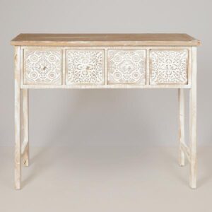 ΚΟΝΣΟΛΑ ΞΥΛΙΝΗ ΜΠΕΖ - ΦΥΣΙΚΟ 103.5x32x81cm