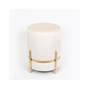 ΣΚΑΜΠΟ ΒΕΛΟΥΔΟ ΙΒΟΥΑΡ ΜΕΤΑΛΛΙΚΑ ΠΟΔΙΑ ΧΡΥΣΑ 36x36x42cm