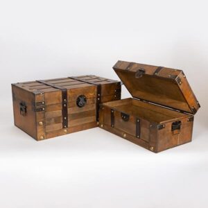 s/2 ΜΠΑΟΥΛΑ ΞΥΛΙΝΑ ΚΑΦΕ 45x25x20cm/ 39x19x15cm