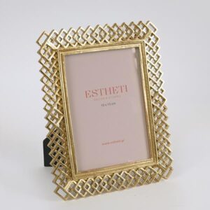 ΚΟΡΝΙΖΑ (10x15) ΠΟΛΥΡΕΣΙΝ ΠΛΕΓΜΑ ΧΡΥΣΗ 16.7x1.3x21.8cm