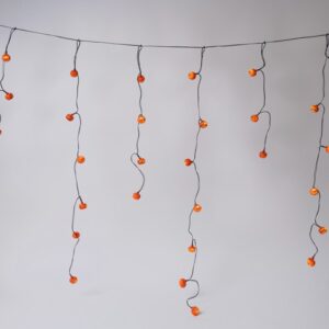 ΒΡΟΧΗ, 50 LED 3mm, ΔΙΑΚΟΣΜΗΤΙΚΕΣ ΚΟΛΟΚΥΘΕΣ HALLOWEEN, ΜΠΑΤΑΡΙΑΣ 3xAA, ΧΡΟΝΟΔΙΑΚΟΠΤΗ, ΜΑΥΡΟ PVC ΚΑΛΩΔΙΟ, ΘΕΡΜΟ ΛΕΥΚΟ LED (H106 x W180cm, 4/7/3/6), IP20
