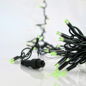 ΣΕΙΡΑ, 100 LED 5mm, 230V, 3 ΕΠΕΚΤΑΣΕΙΣ ΕΩΣ 9 ΣΕΤ, ΠΡΑΣΙΝΟ ΚΑΟΥΤΣΟΥΚ ΚΑΛΩΔΙΟ, ΠΡΑΣΙΝΟ LED ΑΝΑ 10cm, ΠΡΟΕΚΤΑΣΗ ΠΑΡΟΧΗΣ 1.5m, ΙΡ65