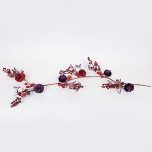 ΓΙΡΛΑΝΤΑ, ΜΕ ΜΠΟΡΝΤΟ ΚΑΙ ΣΚΟΥΡΟ ΜΩΒ ΚΟΛΟΚΥΘΕΣ, 120cm