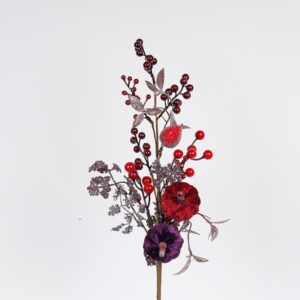 ΚΛΑΔΙ, ΜΕ ΜΠΟΡΝΤΟ ΚΑΙ ΣΚΟΥΡΟ ΜΩΒ ΚΟΛΟΚΥΘΕΣ, 60cm