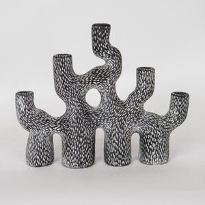 ΚΗΡΟΠΗΓΙΟ ΓΚΡΙ ΣΧΗΜΑ ΚΛΑΔΙ 5 ΘΕΣΕΩΝ 34.5x9.5x28cm