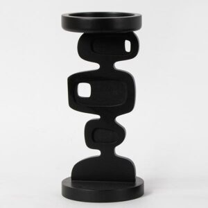 ΚΗΡΟΠΗΓΙΟ ΜΕΤΑΛΛΟ-ΞΥΛΟ ΜΑΥΡΟ 12x12x26cm