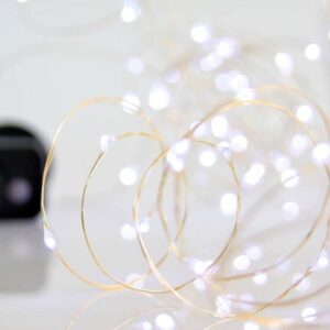 ΣΕΙΡΑ, 100 MINI LED, ΜΕΤΑΣΧΗΜΑΤΙΣΤΗ, 8 ΠΡΟΓΡΑΜΜΑΤΑ & ΜΝΗΜΗ, ΑΣΗΜΙ ΧΑΛΚΙΝΟ ΚΑΛΩΔΙΟ, ΛΕΥΚΟ LED ANA 10cm, ΠΡΟΕΚΤΑΣΗ ΠΑΡΟΧΗΣ 5m, ΙΡ44