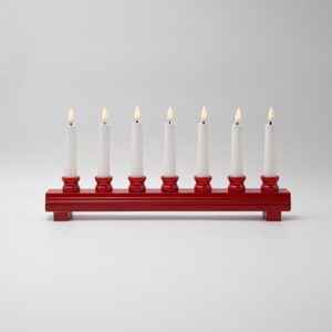 ΞΥΛΙΝΟ ΚΗΡΟΠΗΓΙΟ, ΑΨΙΔΑ, ΚΟΚΚΙΝΟ, TIMER, ΜΠΑΤΑΡΙΑΣ, 39x5.5x18cm