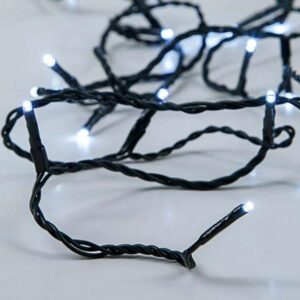 ΣΕΙΡΑ, 50 LED 5mm, ΜΠΑΤΑΡΙΑΣ 3xAA, ΠΡΑΣΙΝΟ PVC ΚΑΛΩΔΙΟ, ΛΕΥΚΟ LED ΑΝΑ 10cm, ΠΡΟΕΚΤΑΣΗ ΠΑΡΟΧΗΣ 50cm, IP20