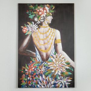 ΠΙΝΑΚΑΣ ΚΑΜΒΑΣ ΓΥΝΑΙΚΑ ΜΕ ΛΟΥΛΟΥΔΙΑ 80x3.5x120cm