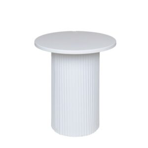 ΤΡΑΠΕΖΙ BOHΘΗΤΙΚΟ ΜΕΤΑΛΛΟ-ΞΥΛΟ ΛΕΥΚΟ 38x38x41cm