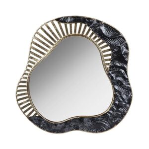 ΚΑΘΡΕΦΤΗΣ ΑΚΑΝΟΝΙΣΤΟΣ ΜΕΤΑΛΛΙΚΟΣ ΧΡΥΣΟ - ΛΕΥΚΟ 56.5x3x57.5cm